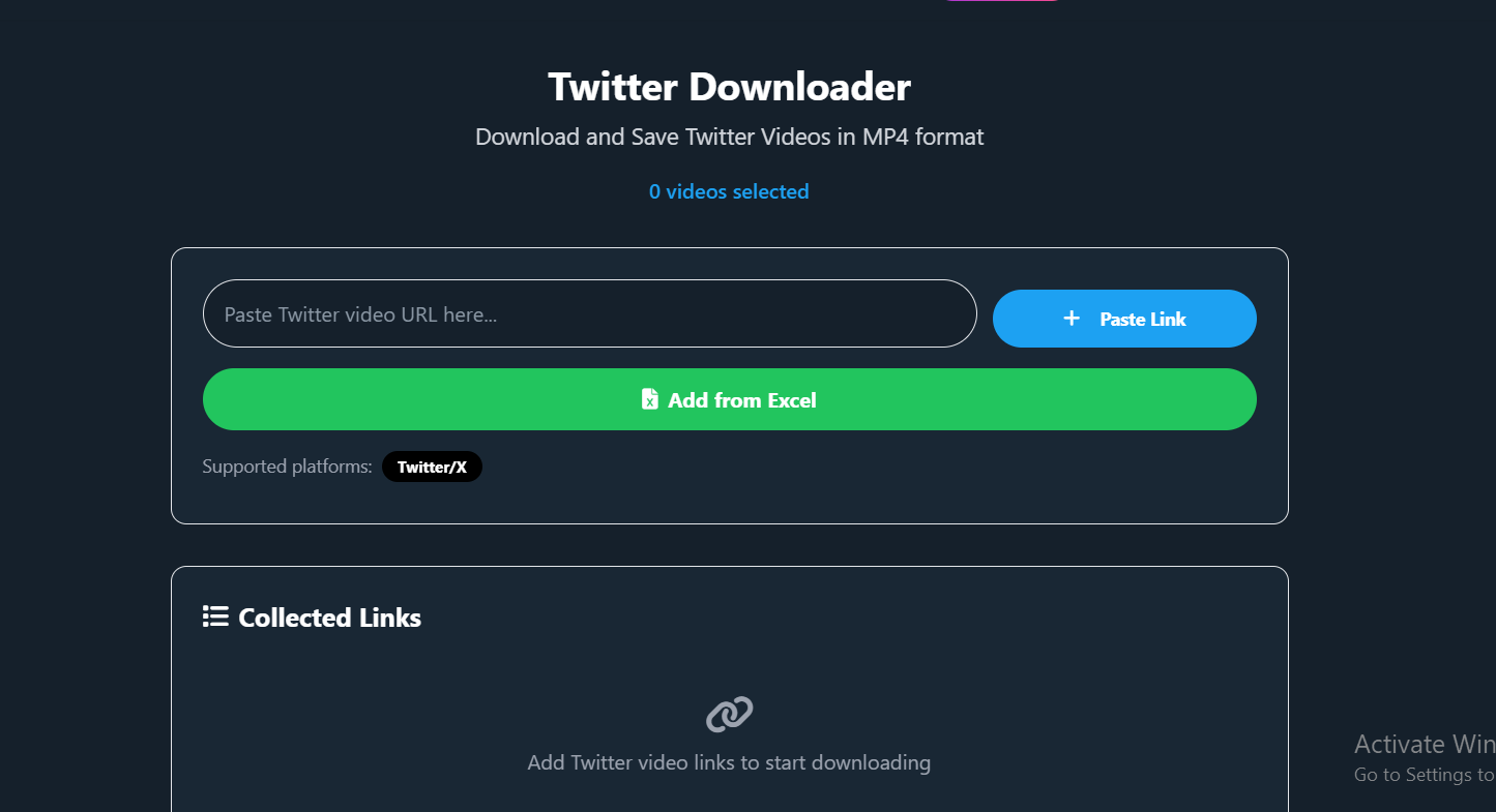 Twitter Video Downloader Preview